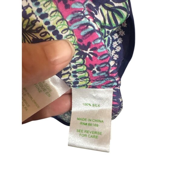 Lilly Pulitzer Womens Silk Sleeveless Top Size S Floral Pattern - Picture 3 of 5
